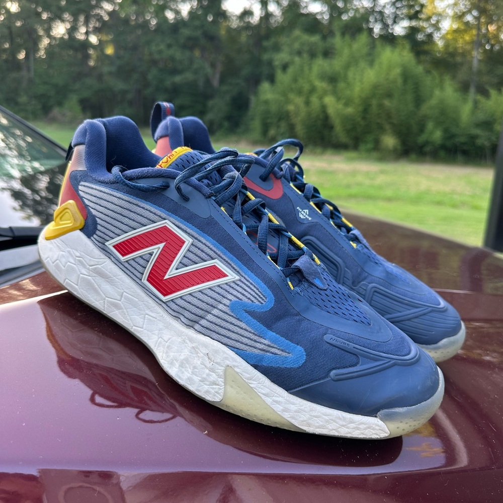 New Balance Navy and Red Athletic Shoes